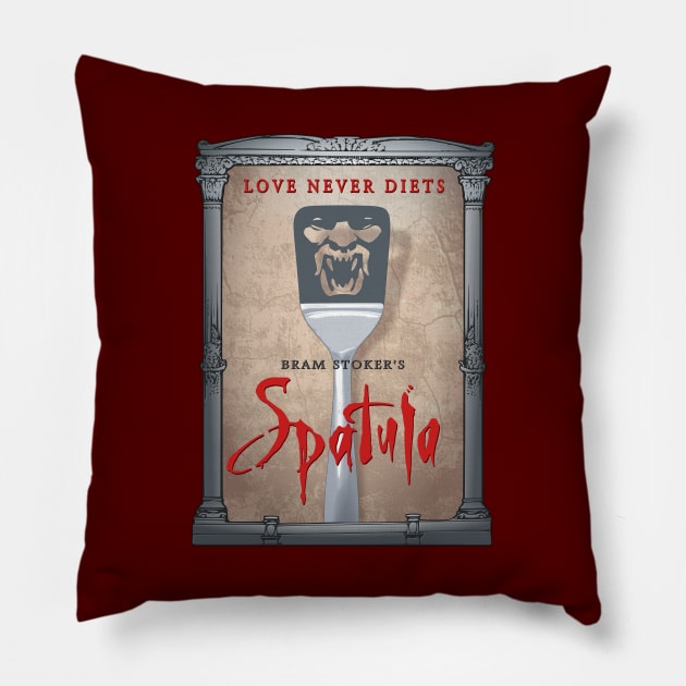 Bram Stoker's Spatula Pillow by JohnFerenz
