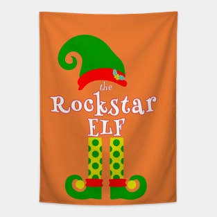 The Rockstar Elf Family Matching Christmas 2020 Gift  Tapestry