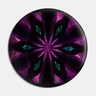Purple Lightening Kaleidoscope Pin