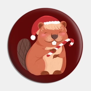 MERRY BEAVER Pin