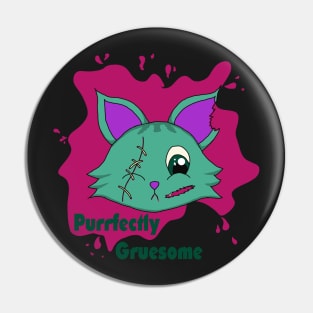 Purrfectly Gruesome- Freddie Zombie Kitty Pin