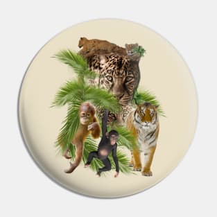 Joyful African Jungle Pin