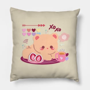 Kawaii Bear Chilling Pillow