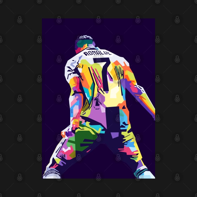 Cristiano Ronaldo Siu Pop Art by Zet Art