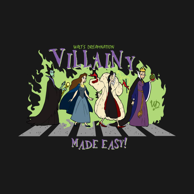 Discover Villainy Made Easy! - Disney Villains Crossing - T-Shirt