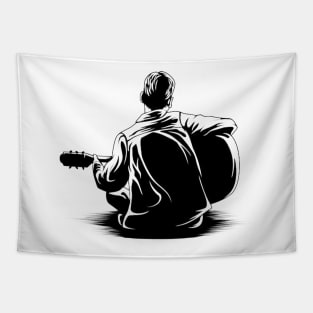 Guitar play the music professional art Tapestry