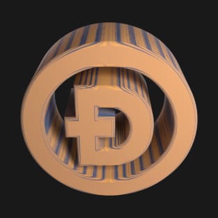 3D Dogecoin - Beach-Wood T-Shirt