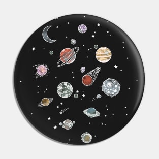 Planets in space Pin