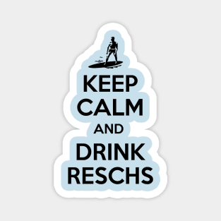 Reschs KEEP CALM SURFER - (black) Magnet