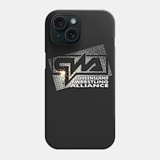 QWA metal logo - Queensland Wrestling Alliance Phone Case