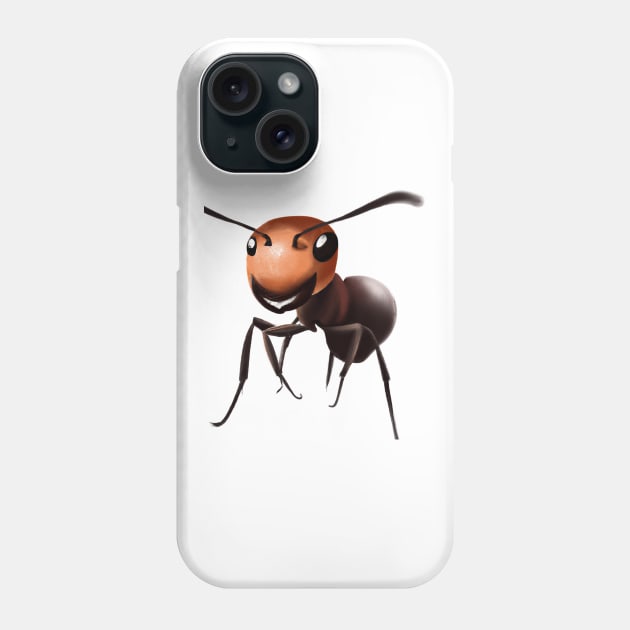 Cute Ant Drawing Phone Case by Play Zoo
