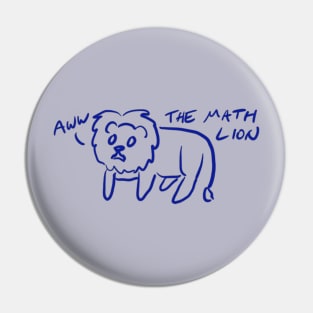 the math lion Pin