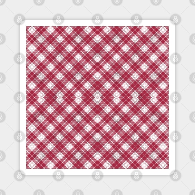 Tartan Valentine's Day background Magnet by MarjanShop