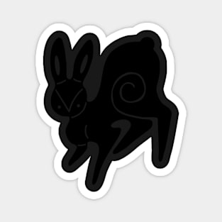 Bunny Woodcut Magnet