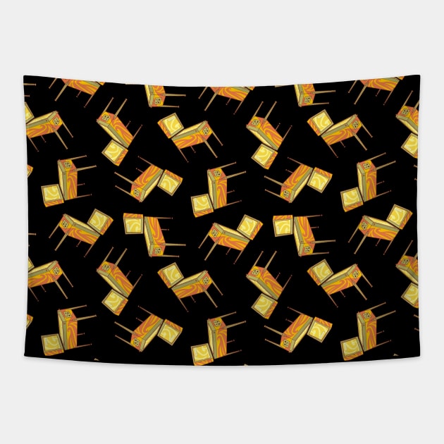 Pinball Machine Pattern Tapestry by sifis