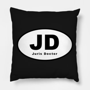 JD (Juris Doctor) Oval Pillow