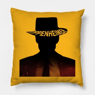 Oppenheimer's Closeup Dark Cutout Pillow