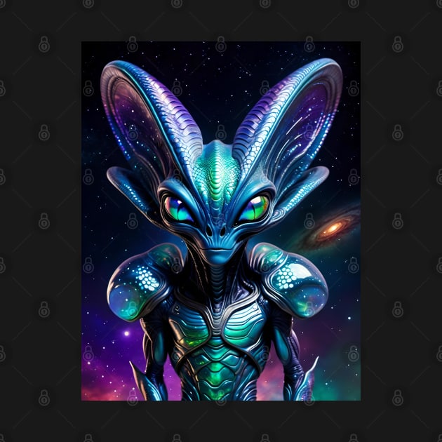 Reptilian Space Alien by This and That Designs