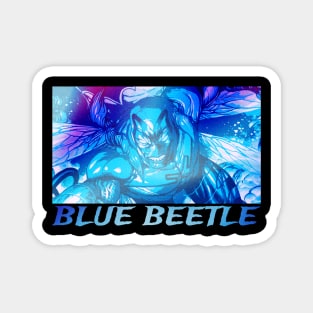 Blue scarab Beetle Magnet