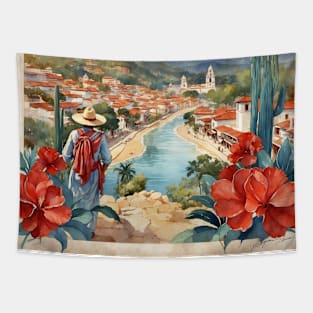 Comitan Chiapas Mexico Vintage Tourism Travel Tapestry