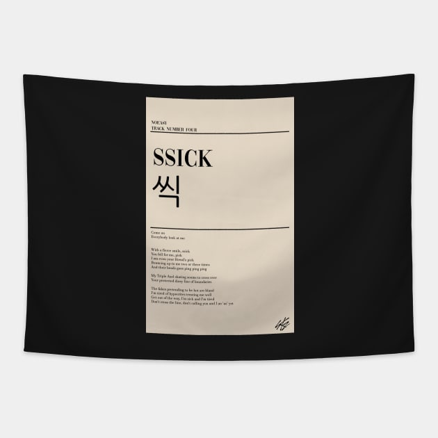 NOEASY- Ssick Poster Tapestry by LChiaraArt