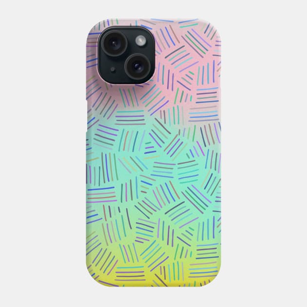 Pretty Pastel Gradient Abstract Pattern Phone Case by Pine Hill Goods