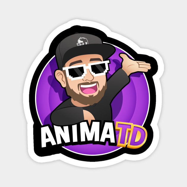 AnimaTD Channel Logo version 1 - Animation - Magnet | TeePublic AnimaTD Channel Logo version 1 - Animation - Magnet | TeePublic