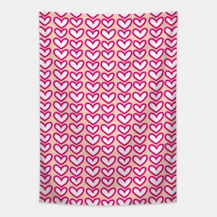 Pinky Hearts Seamless Pattern 056#001 Tapestry