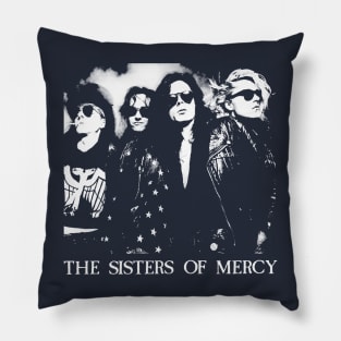 the sisters of mercy retro Pillow