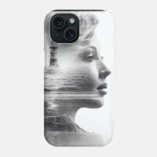 Lady Lighthouse Sea Imagine Wild Free Phone Case