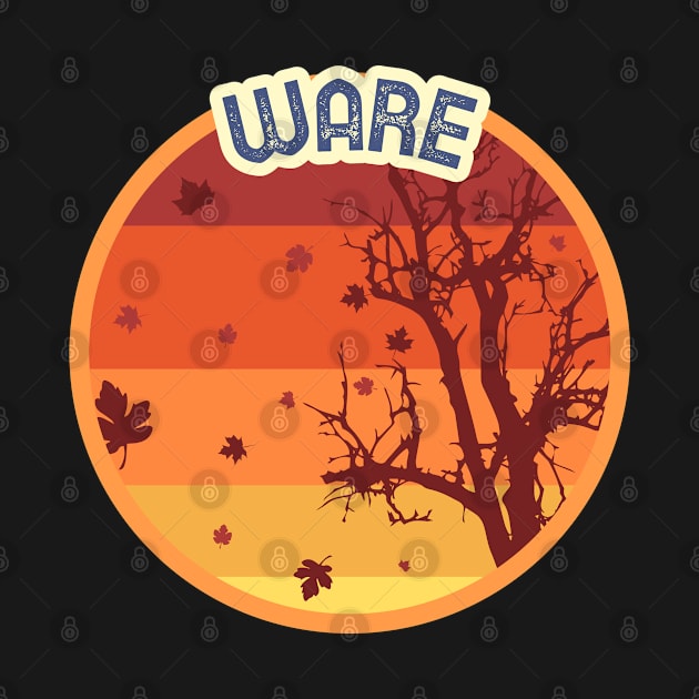 Ware Leaves Falling Autumn and Fall Amber Autumn, Best gift for September October and November, leaf falling by AbsurdStore