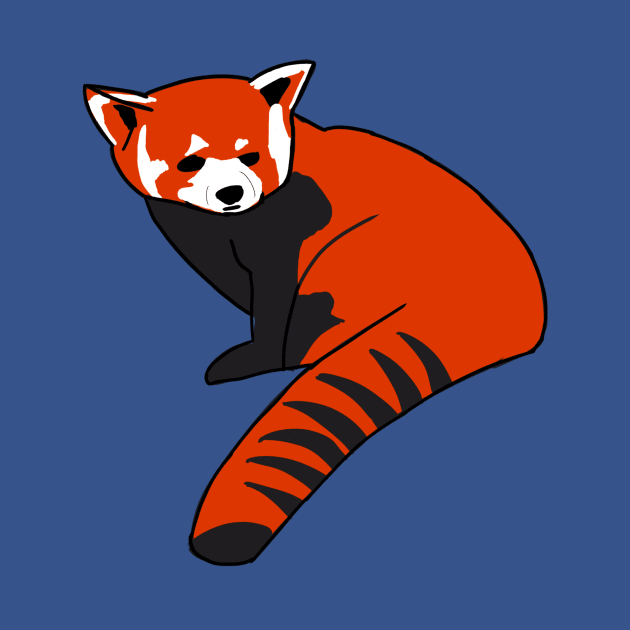 Minimum Effort Red Panda by AMCArts