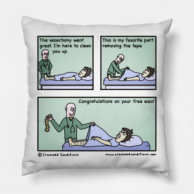 Vasectomy - Part 6 Pillow by crampedconditions