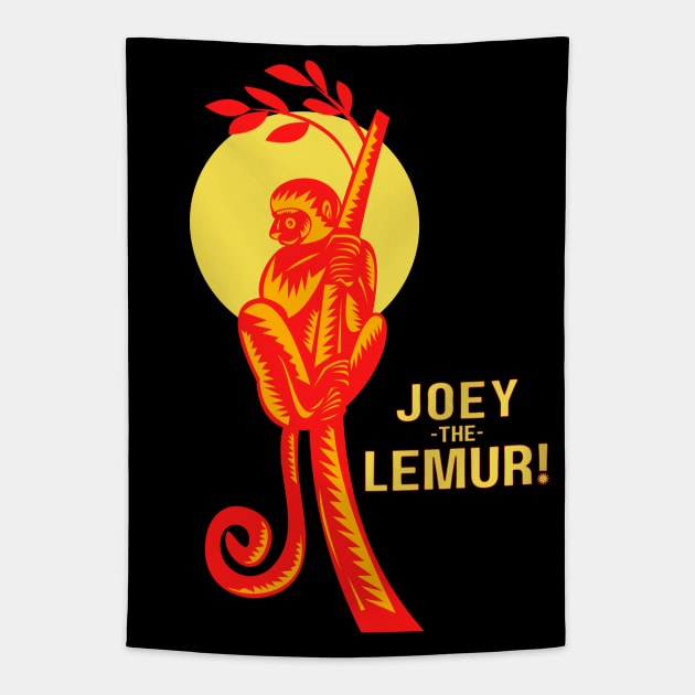 Joey The Lemur! Tapestry by TJWDraws