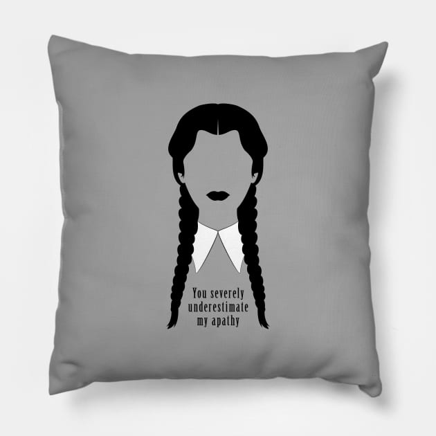 You Underestimate my Apathy Pillow by Hotshots