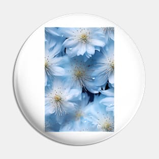 Beautiful white flowers against cool deep blue backdrop ! Pin