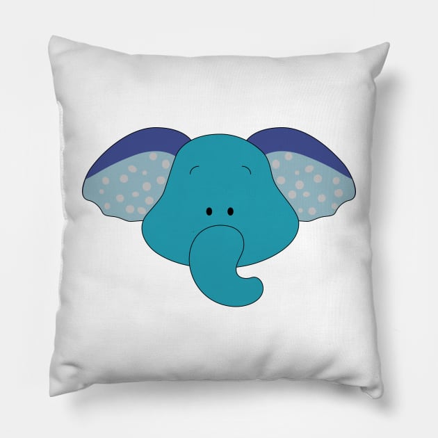 Elephants Lover Gift Pillow by Ebhar