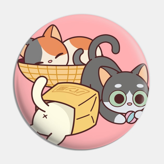 Tokaido Cats Kawaii Pin by kudasai