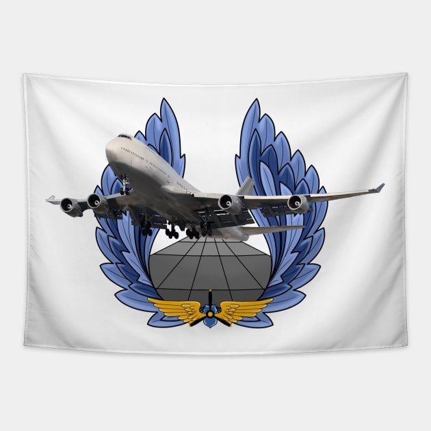 Boeing 747 Tapestry by sibosssr