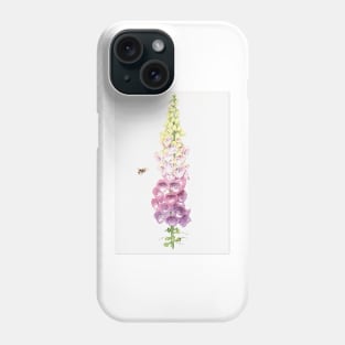 Foxglove and Bee Phone Case