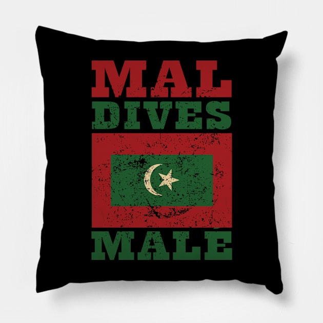 Flag of Maldives Pillow by KewaleeTee