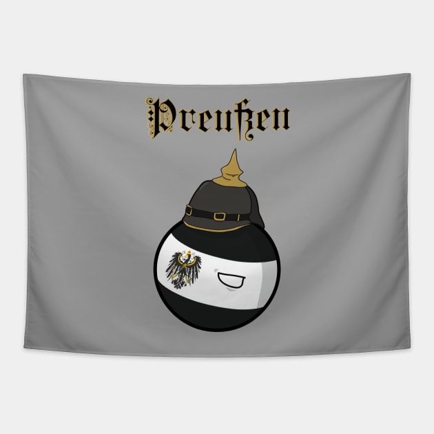 Polandball Prussia Tapestry by DigitalCleo