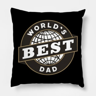 Fathers Day Worlds Best Dad Father Birthday Gift For Daddy New Dad Top Dad To Be Shirt Funny Dad Present Pop Papa Pillow