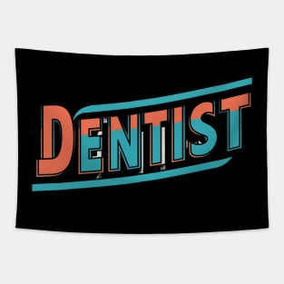 Cool red and blue Dentist Tapestry