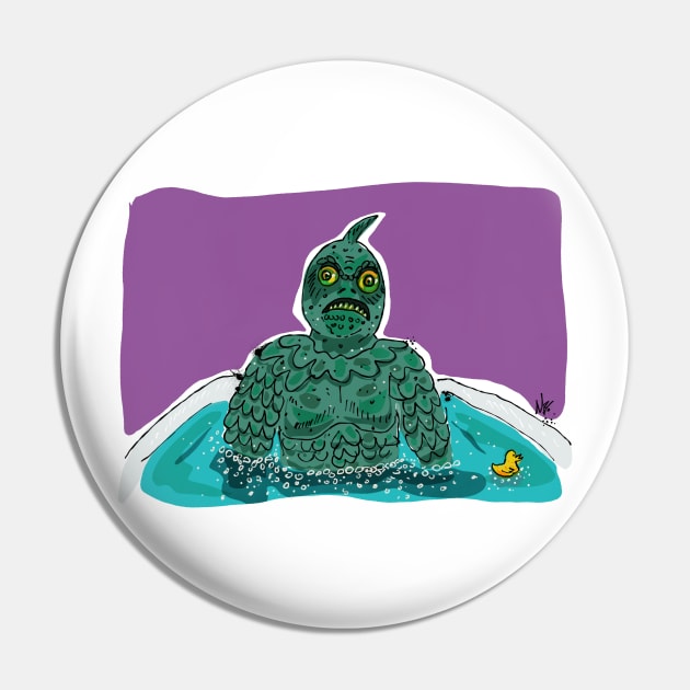 Swamp Creature Comforts Pin by MikeBrennanAD