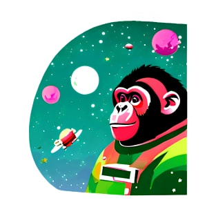 Chimpanzee Astronaut 4 T-Shirt