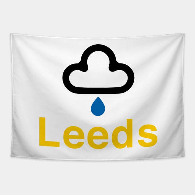 Leeds Rain Tapestry by Confusion101