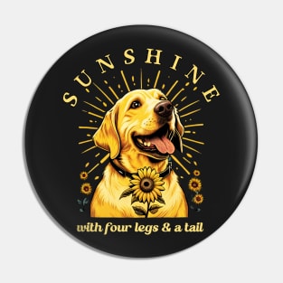 Golden Labrador Sunshine Pin