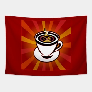 Hot Coffee Pop Art Tapestry