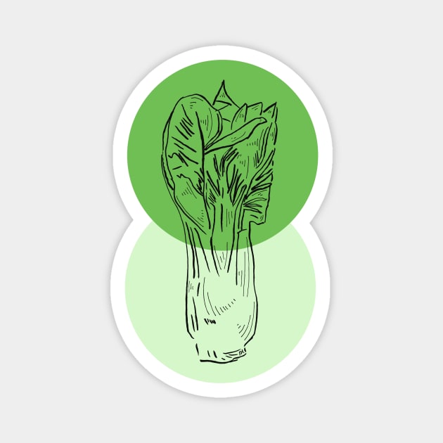 Bok Choy Magnet by Katherine Montalto